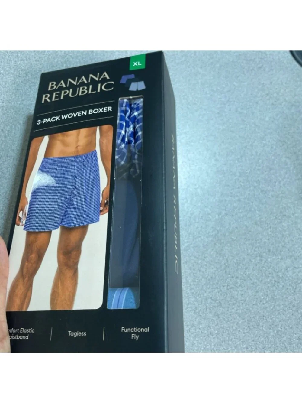 NWT Banana Republic 3-Pack Men's XL  Boxers Checkered Multicolor